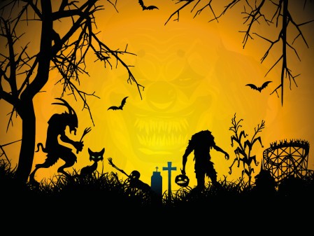 Gys og halloween i Rædselsskoven på Bakken!