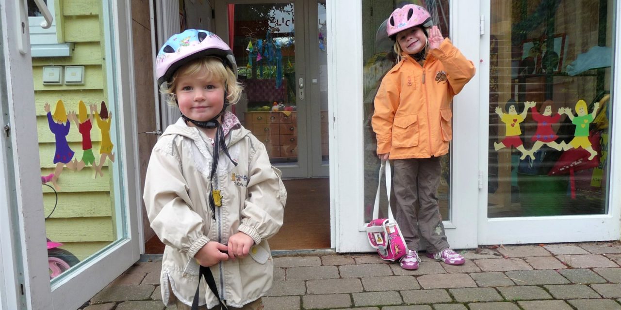 Rekordmange skolebørn bruger cykelhjelm!