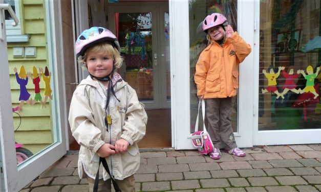 Rekordmange skolebørn bruger cykelhjelm!