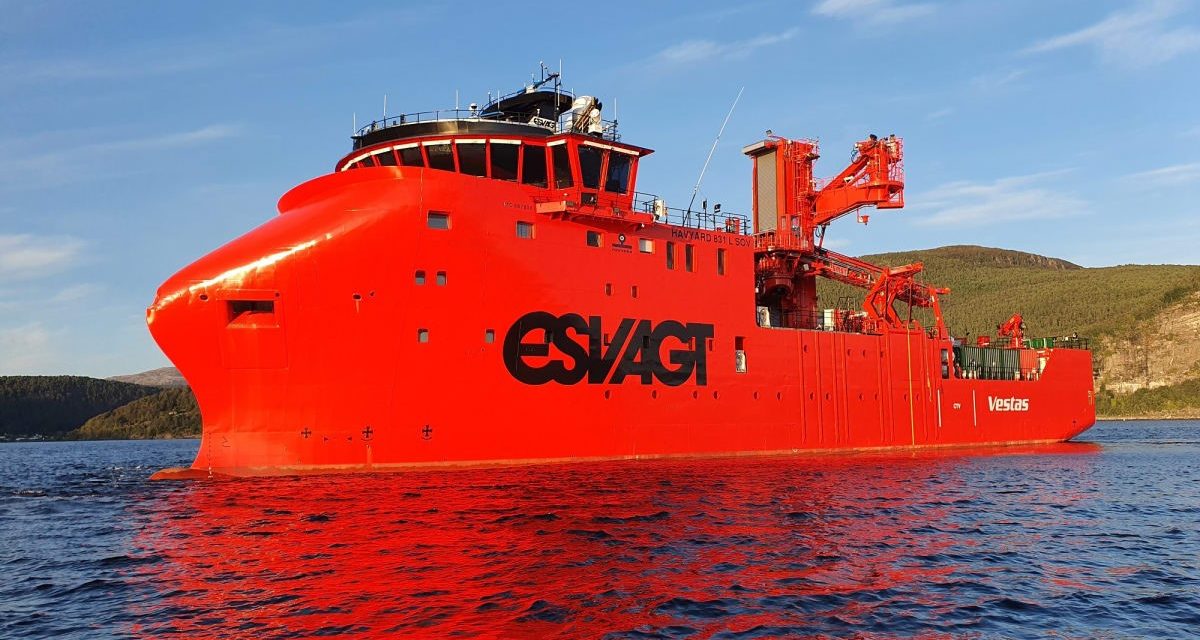 Havyard leverer det tredje nybyggede SOV-skib til ESVAGT på under et år!
